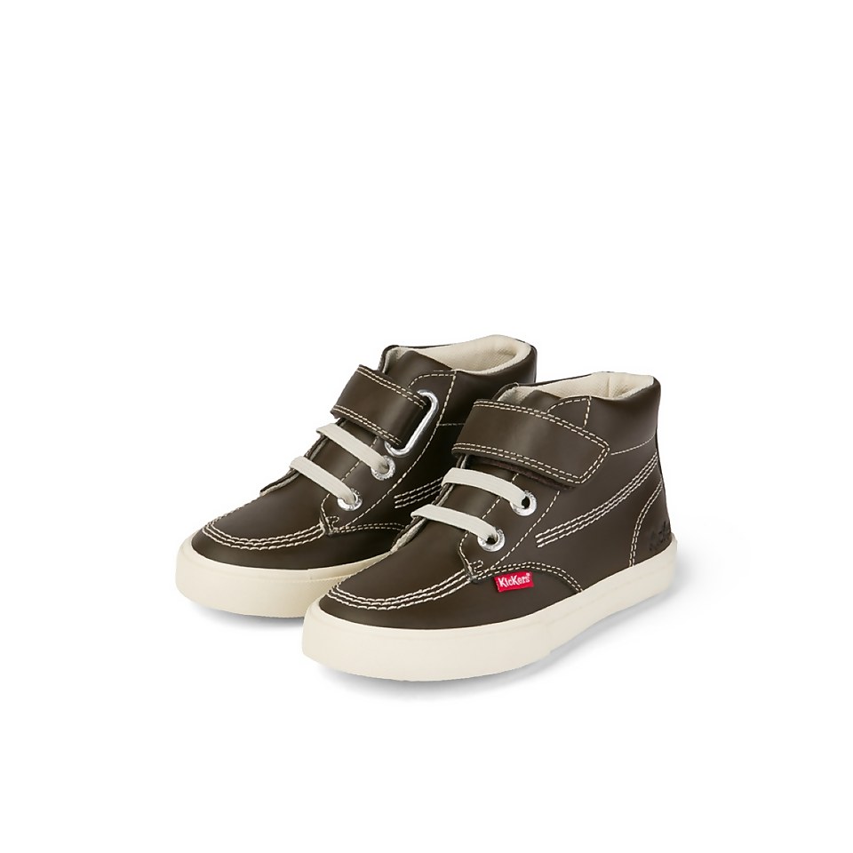 Infant Boys Kacey Hi Leather Brown