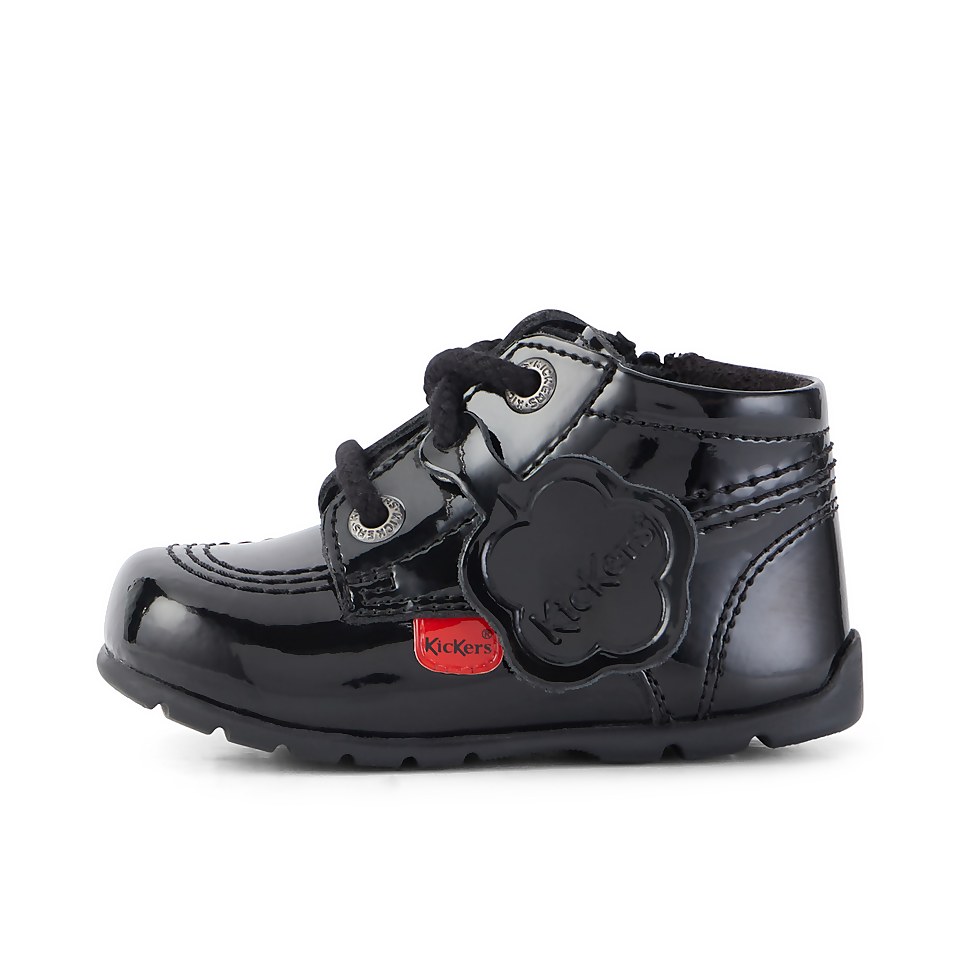 Baby Kick Hi B Zip Patent Leather Black