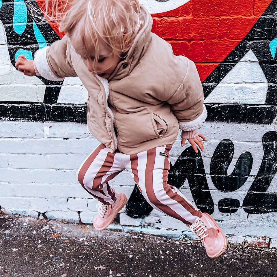 Junior Unisex Kick Hi Zip Nubuck Light pink