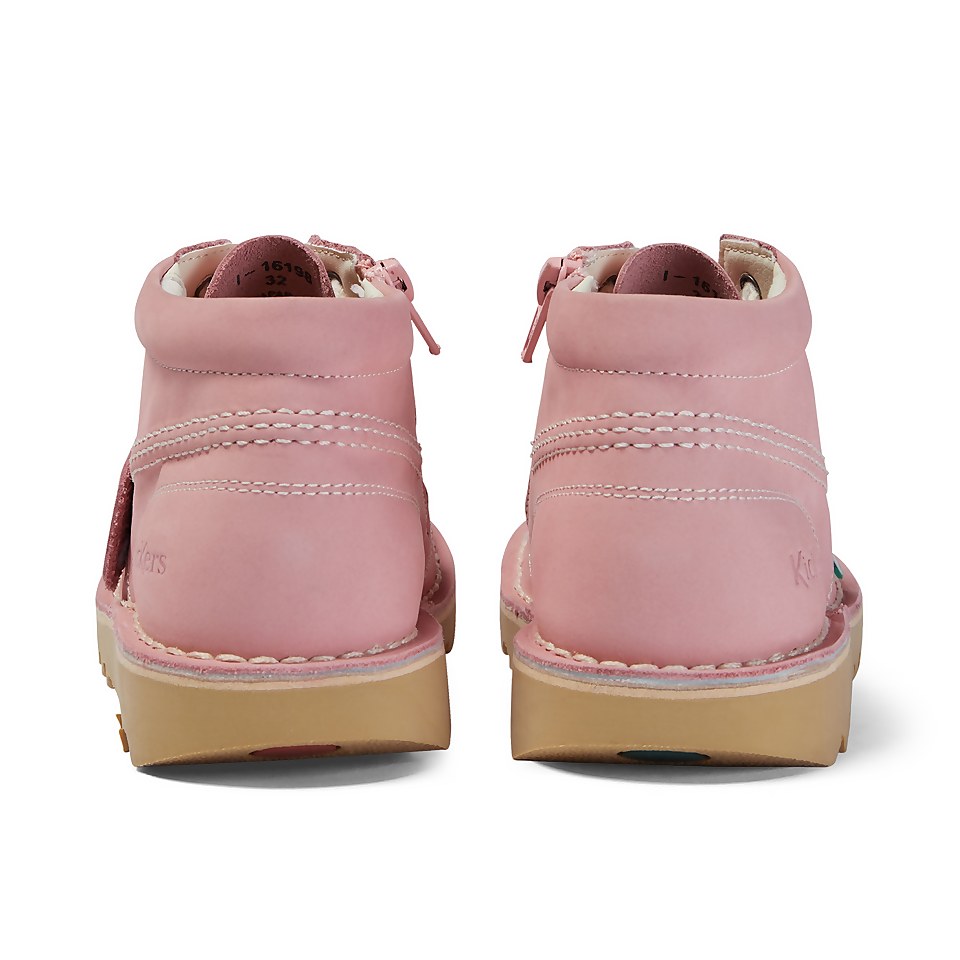 Junior Unisex Kick Hi Zip Nubuck Light pink