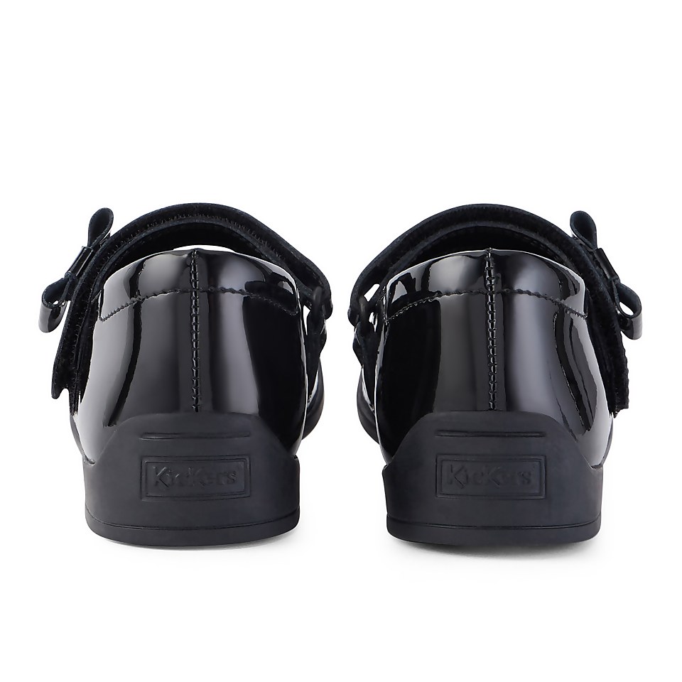 Infant Girls Bridie Heart Mj Patent Leather Black
