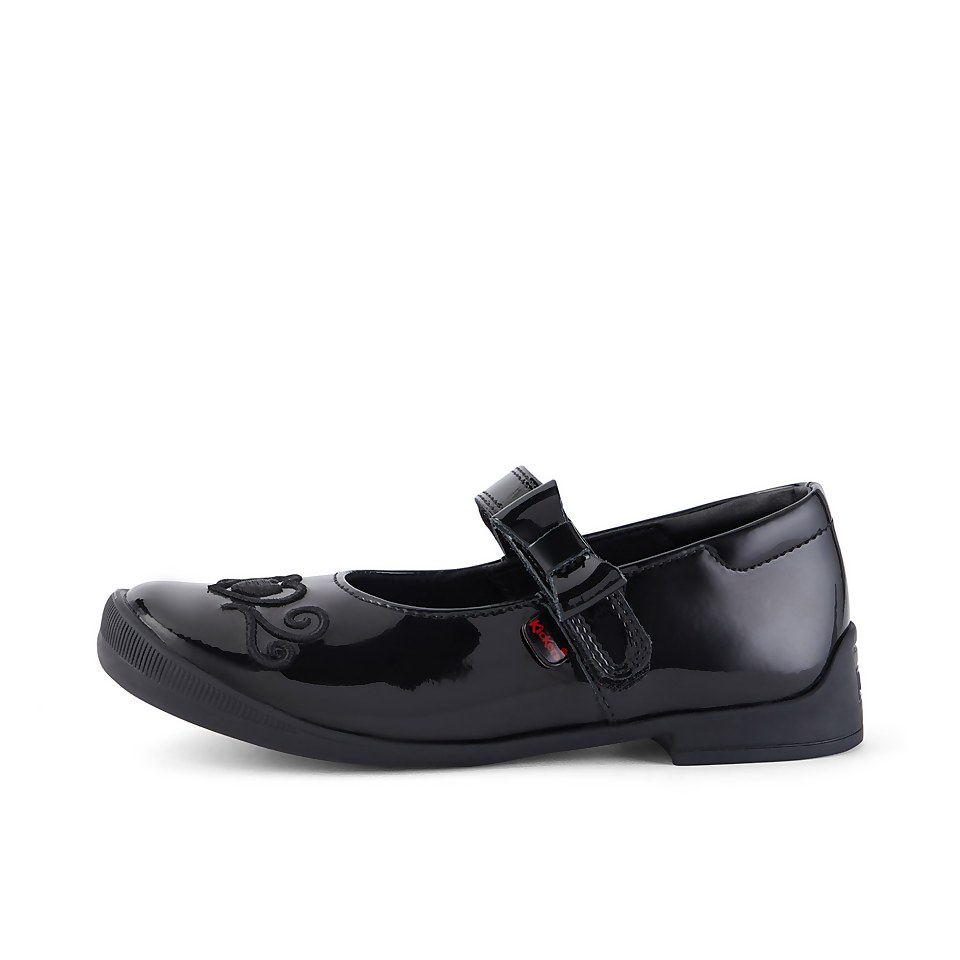 Infant Girls Bridie Heart Mj Patent Leather Black