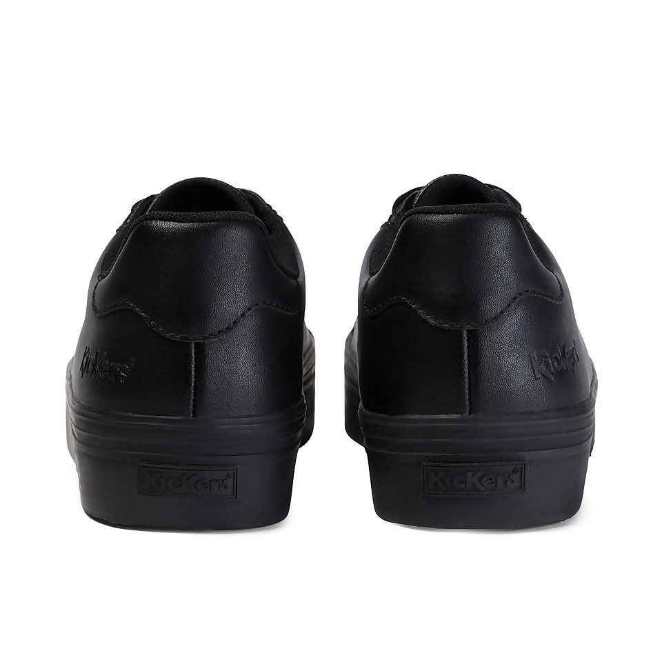 Adult Womens Tovni Stack Leather Black