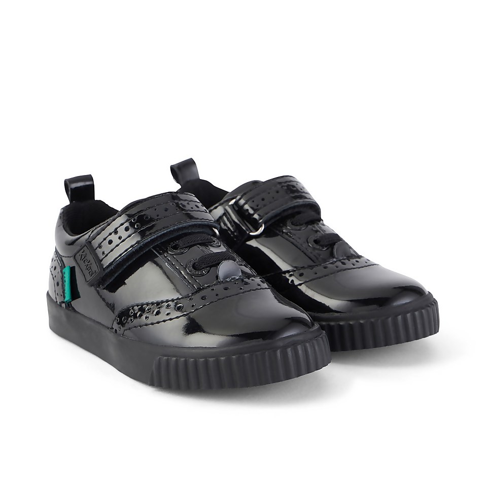 Infant Girls Tovni Brogue Shoe Patent Leather Black
