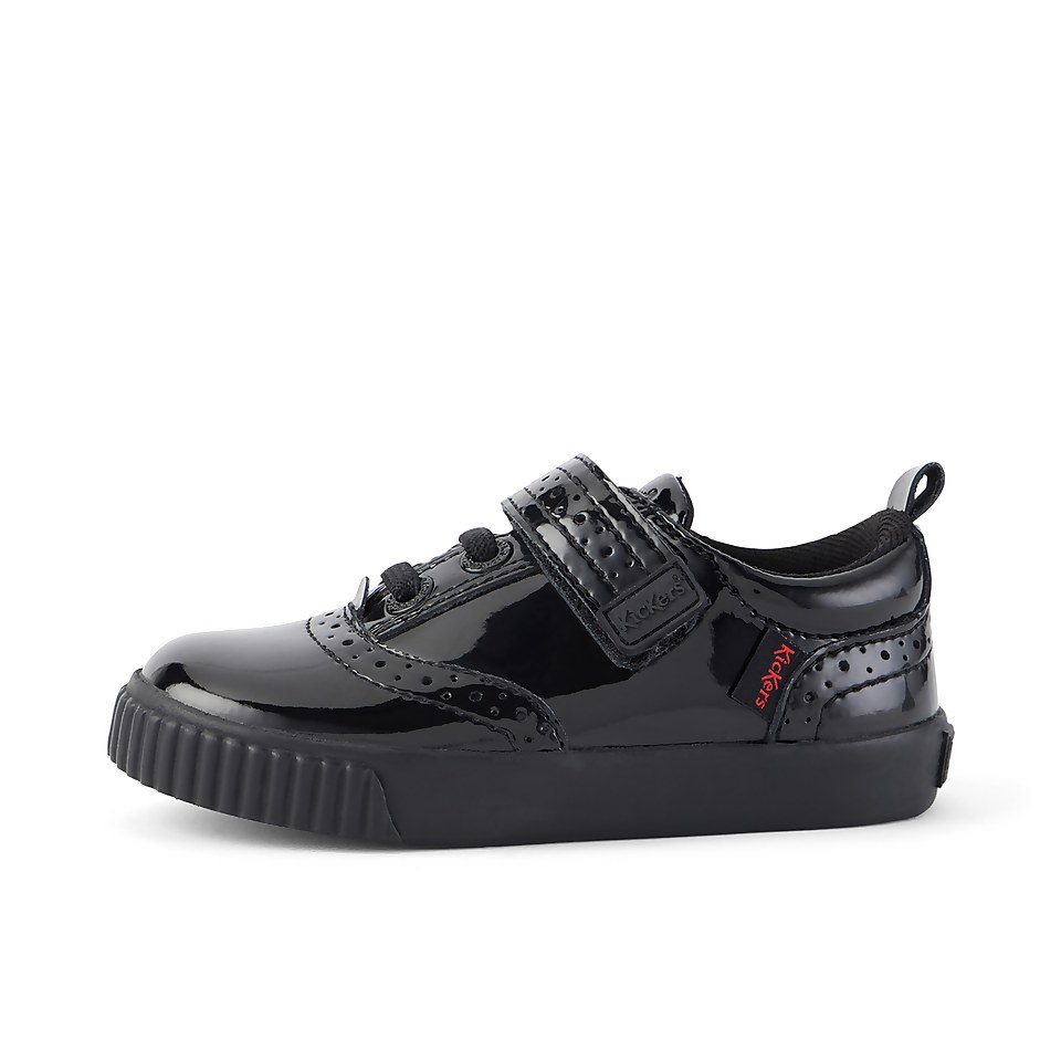 Infant Girls Tovni Brogue Shoe Patent Leather Black
