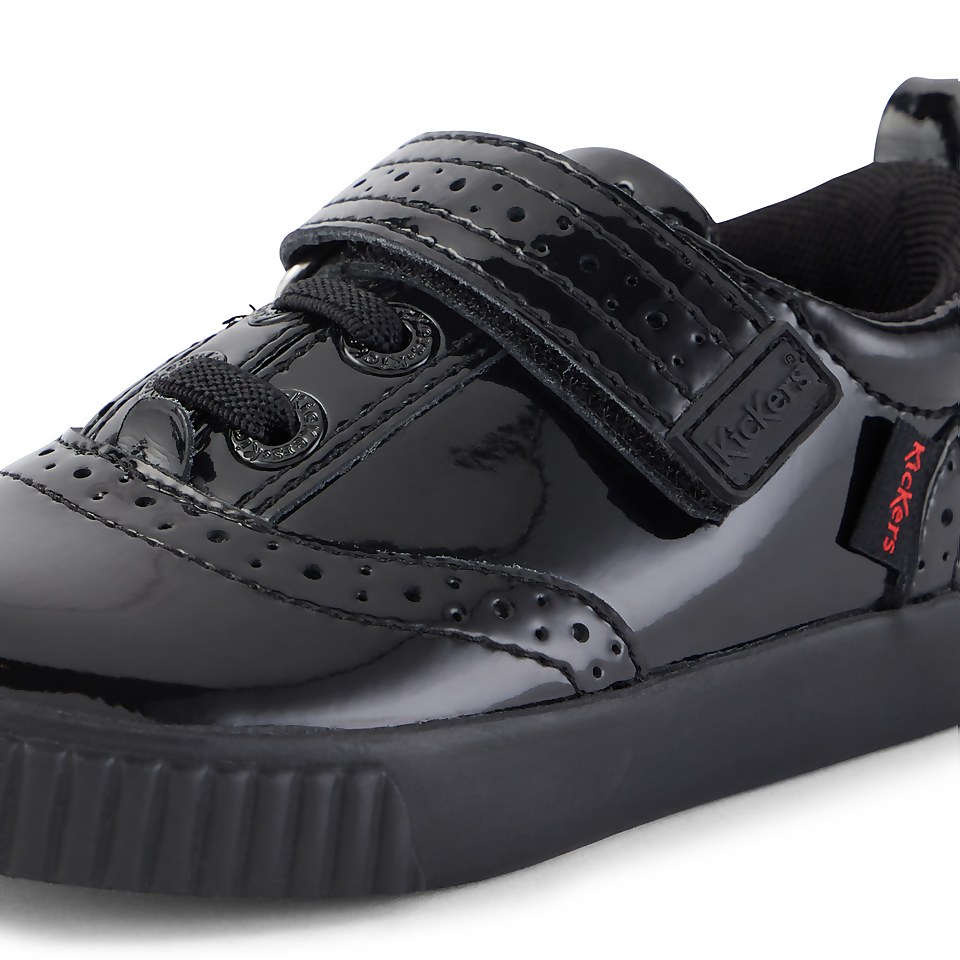 Infant Girls Tovni Brogue Shoe Patent Leather Black