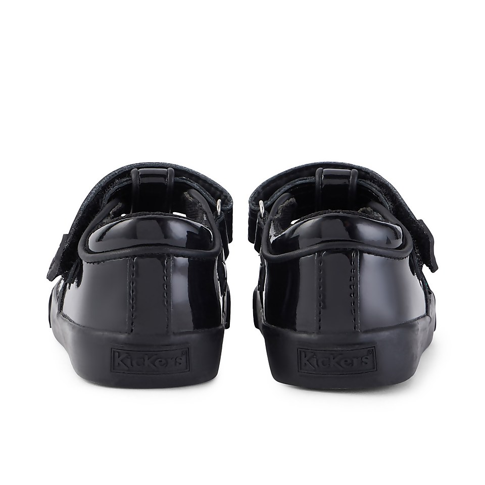 Infant Girls Tovni Brogue T-Bar Patent Leather Black