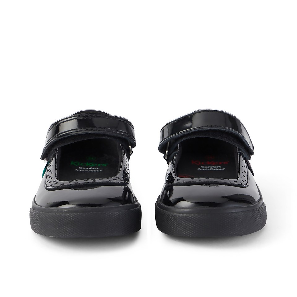 Infant Girls Tovni Brogue MJ Patent Leather Black