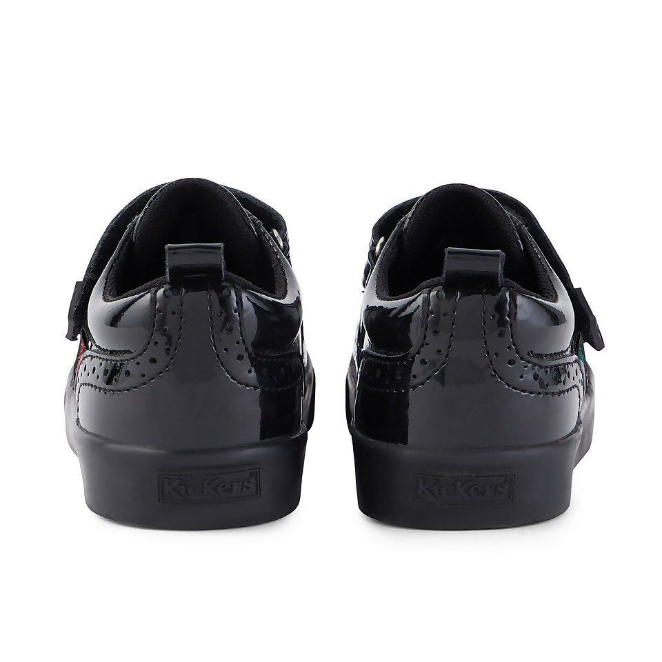 Junior Girls Tovni Brogue Shoe Patent Leather Black