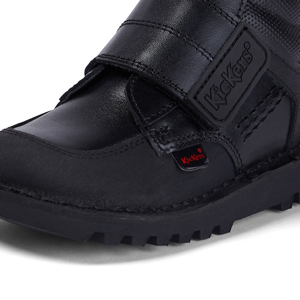 Infant Boys Kick Mid Scuff Leather Black