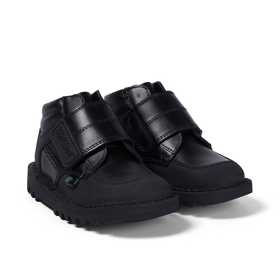 Infant Boys Kick Mid Scuff Leather Black