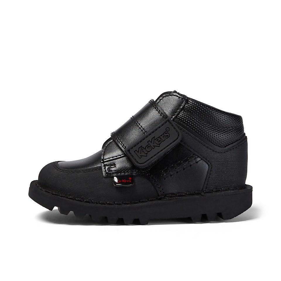 Infant Boys Kick Mid Scuff Leather Black