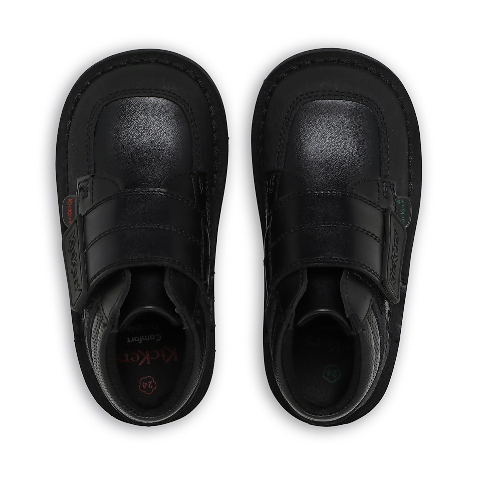 Infant Boys Kick Mid Scuff Leather Black