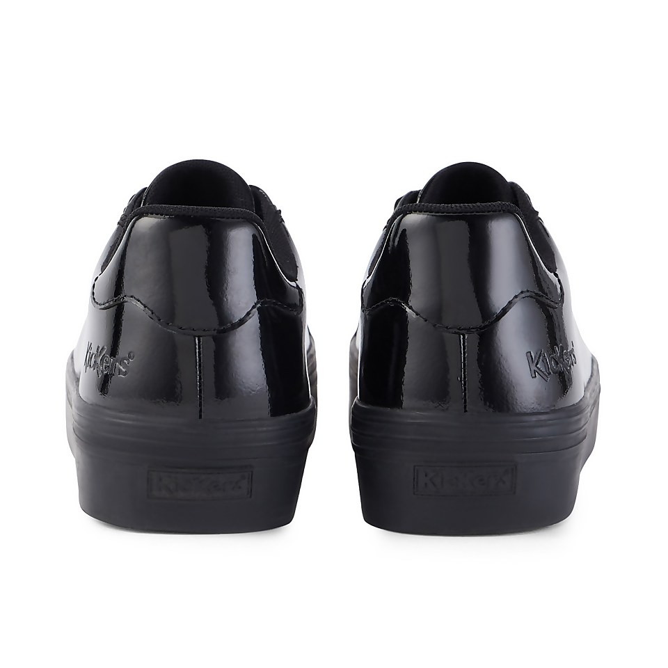 Youth Womens Tovni Stack Patent Leather Black