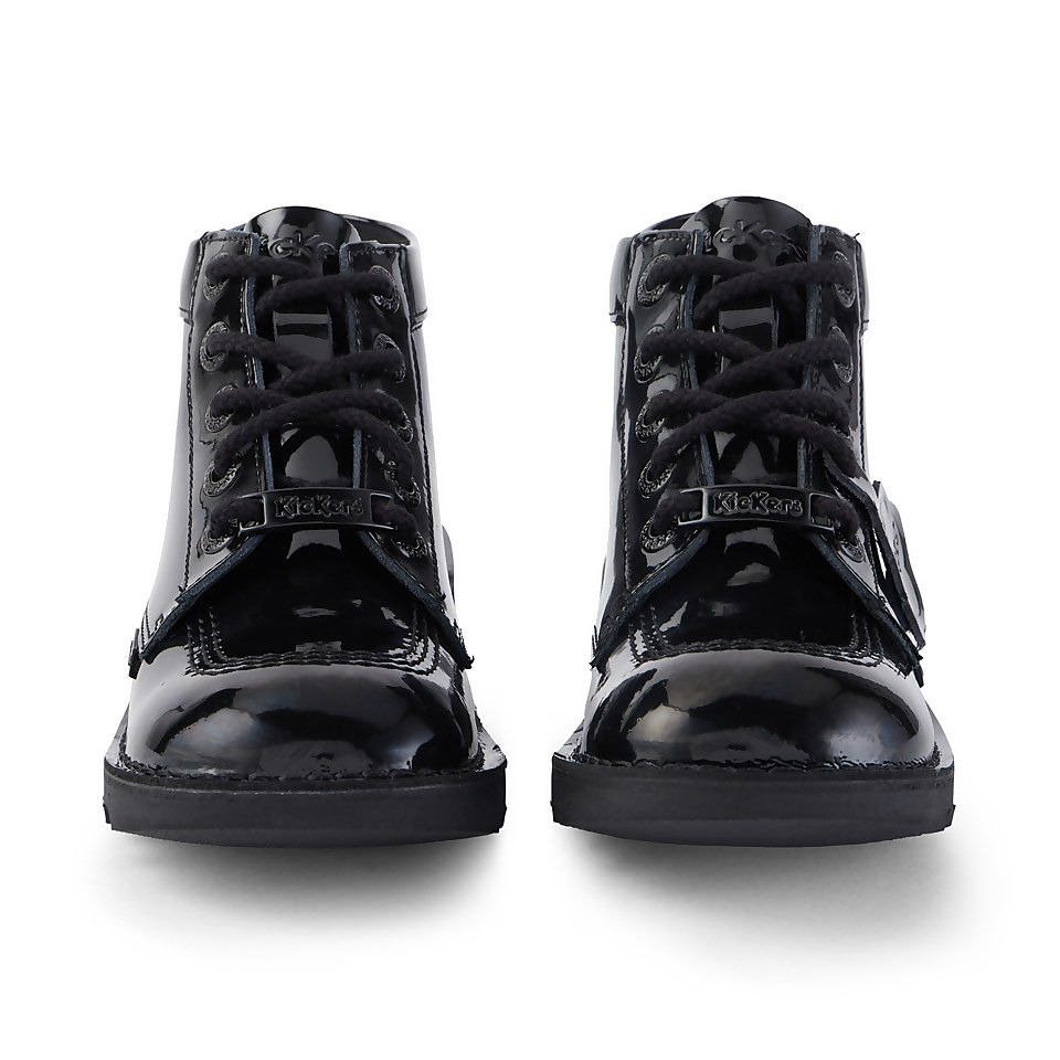 Youth Womens Kick Hi Luxx Patent Leather Black