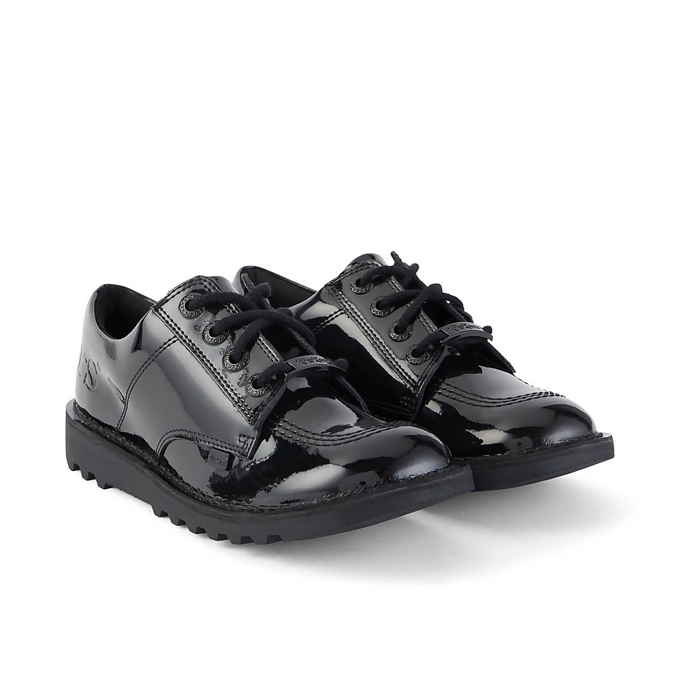 Youth Womens Kick Lo Luxx Patent Leather Black