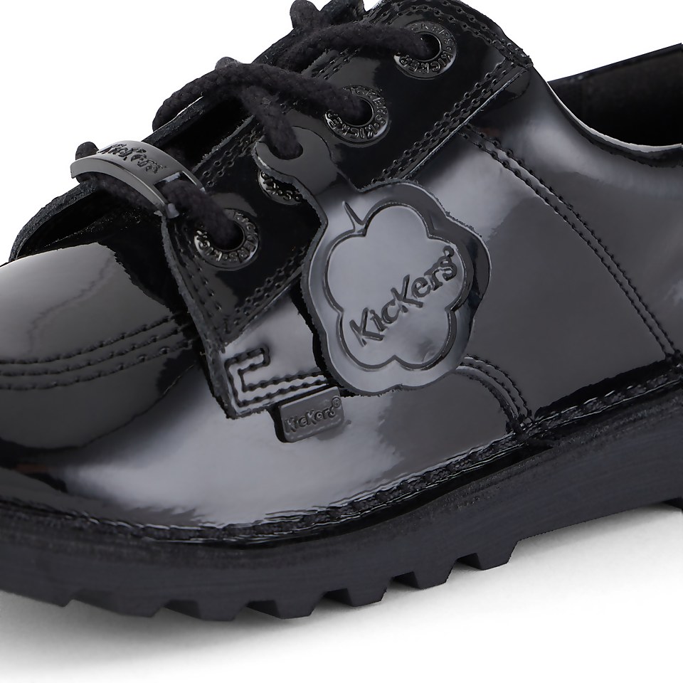 Youth Womens Kick Lo Luxx Patent Leather Black