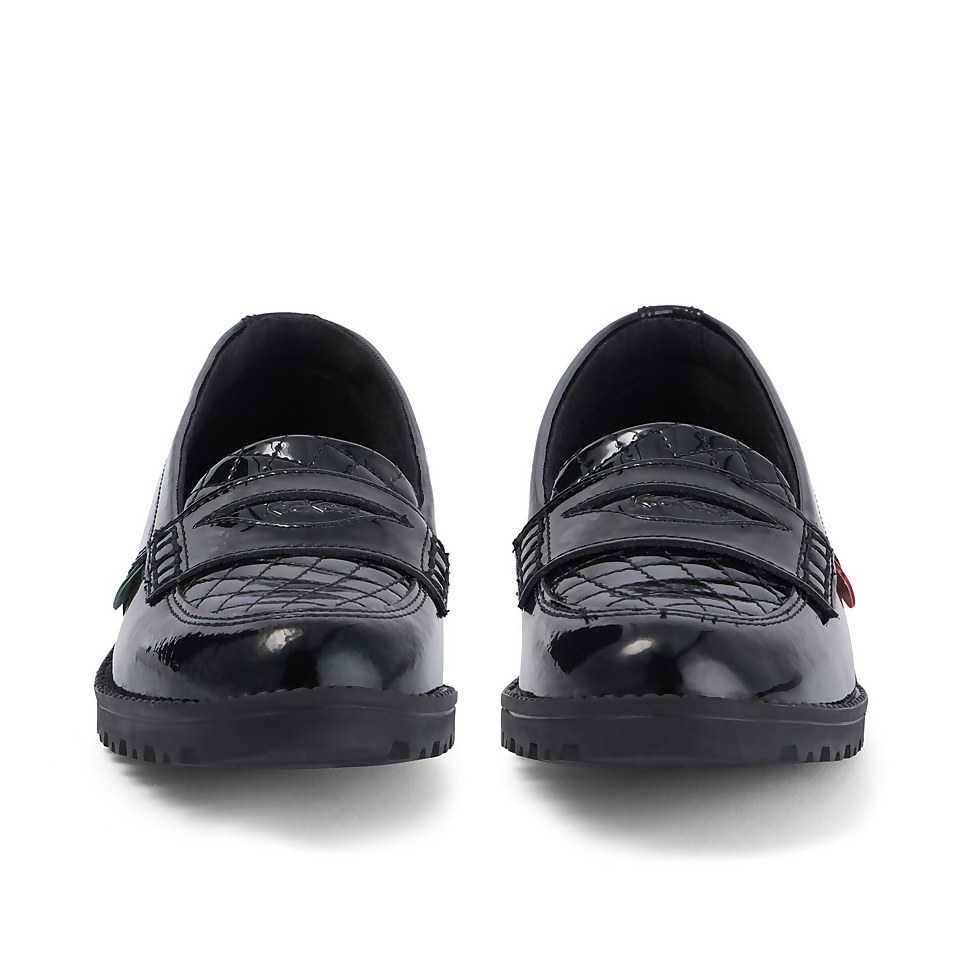 Youth Womens Lachly Quilted Loafer Patent Leather Black