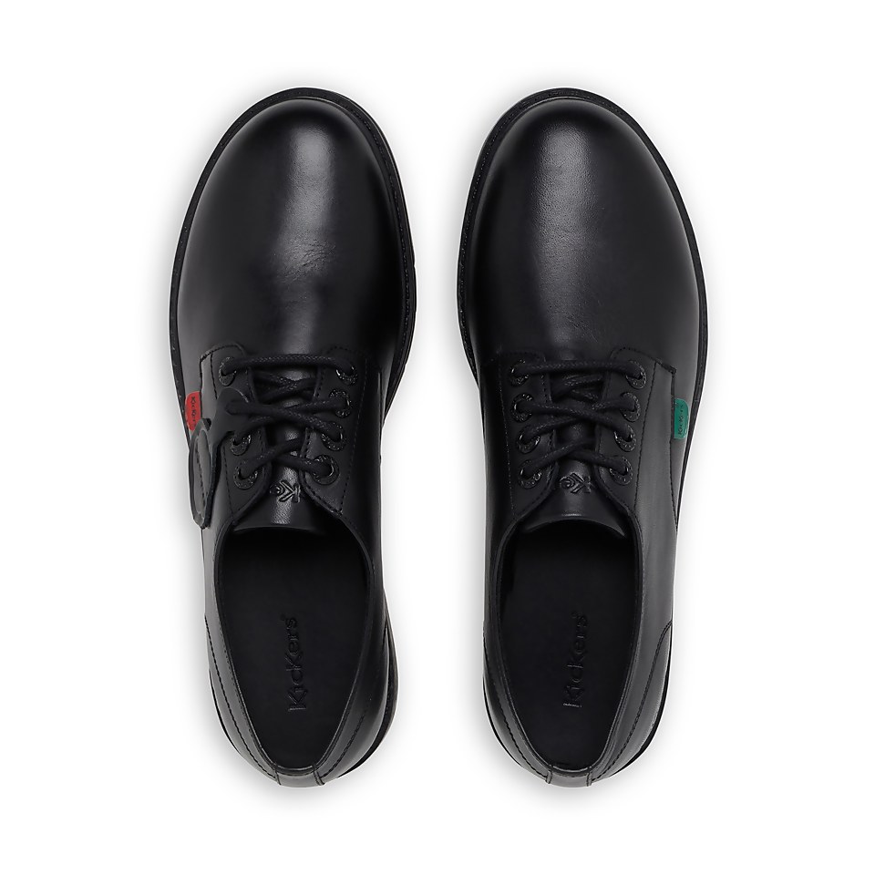 Youth Mens Finley Lo Leather Black