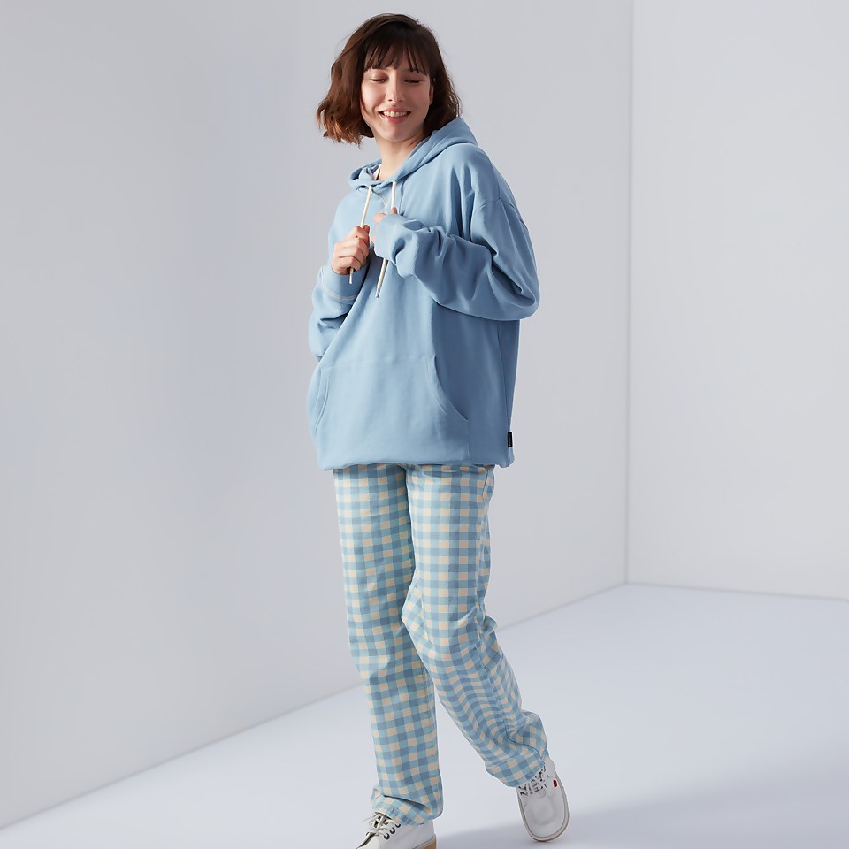 Women's Brushed Back Hoodie Blue