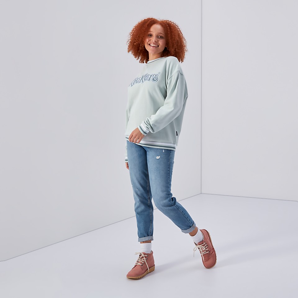 Women's Brushed Back Logo Sweatshirt Blue