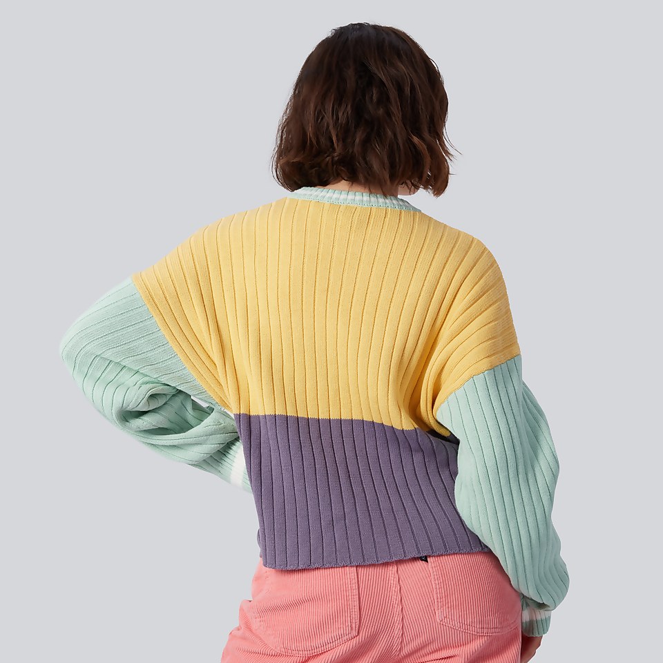 Women's Candy Panelled Knit Jumper Multi