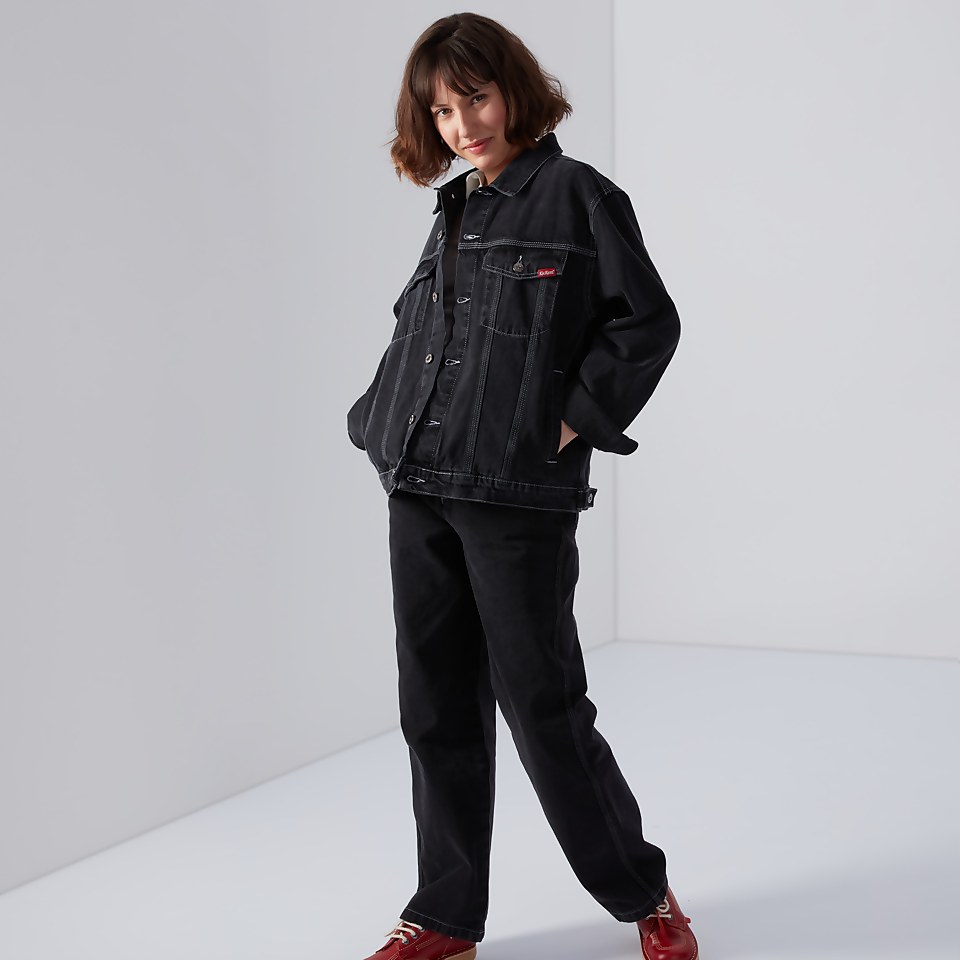 Women's Classic Denim Jacket Charcoal