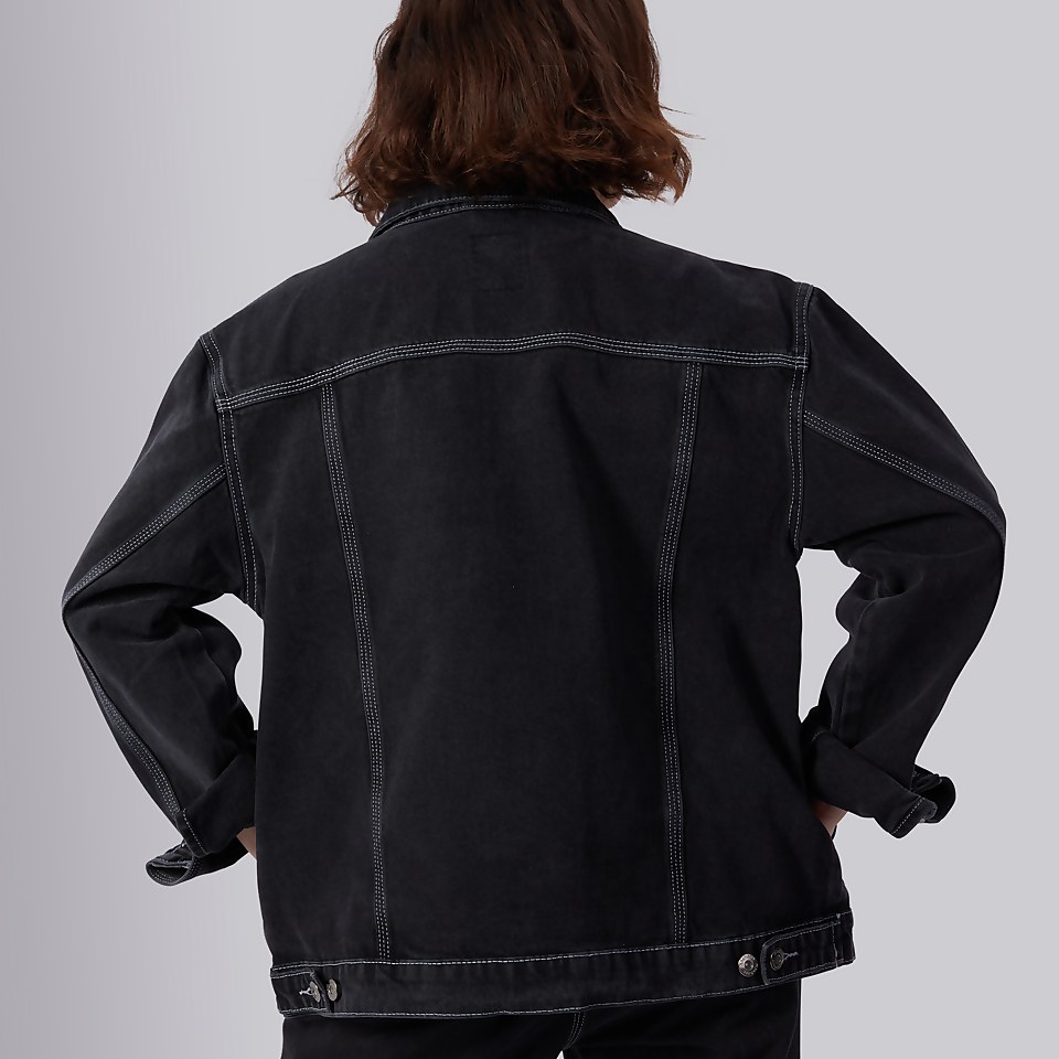 Women's Classic Denim Jacket Charcoal