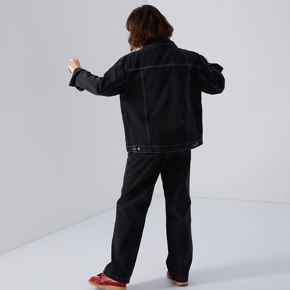 Women's Classic Denim Jacket Charcoal