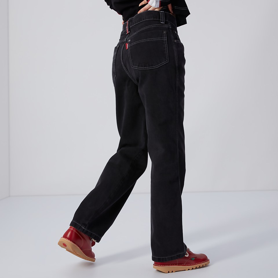 Women's Straight Leg Demin Jeans Charcoal