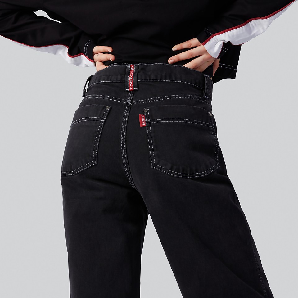 Women's Straight Leg Demin Jeans Charcoal