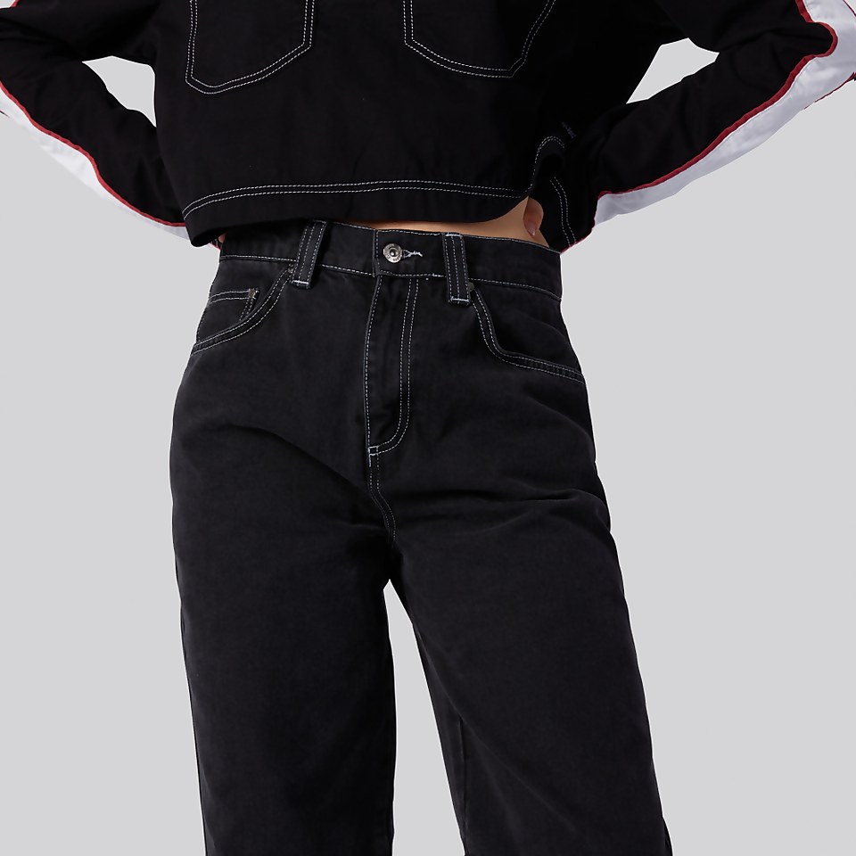 Women's Straight Leg Demin Jeans Charcoal