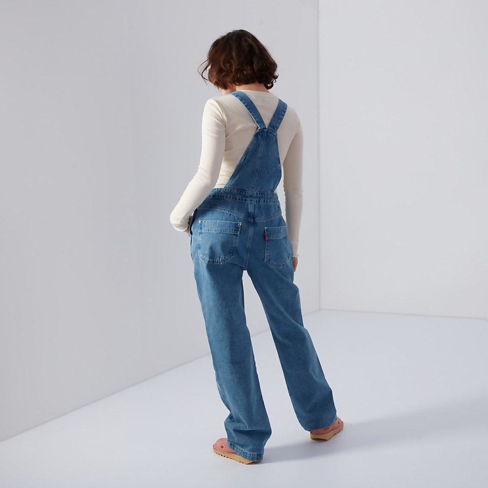 Women's Demin Dungarees Blue