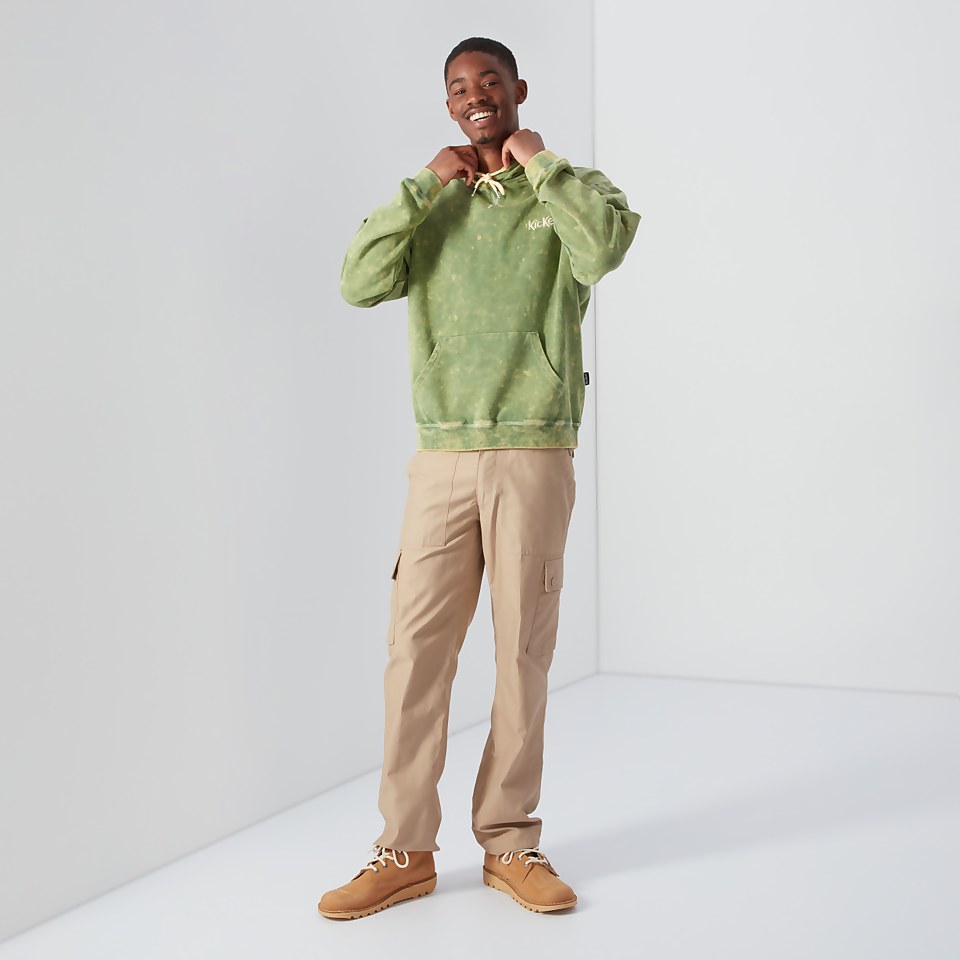 Men's Brushed Back Splat Hoodie Green