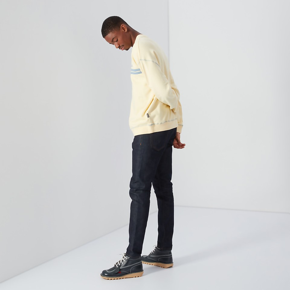 Men's Brushed Back Crew Sweatshirt Cream