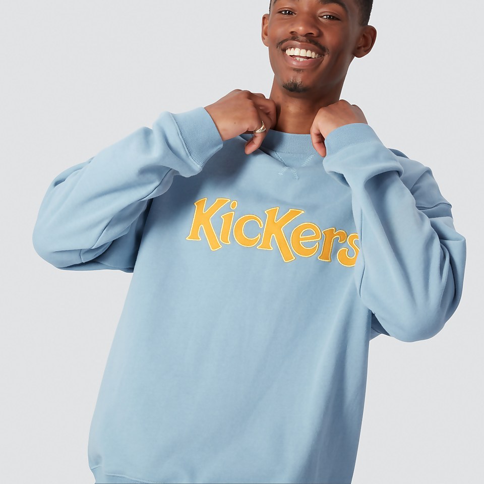 Men's Brushed Back Crew Sweatshirt Blue