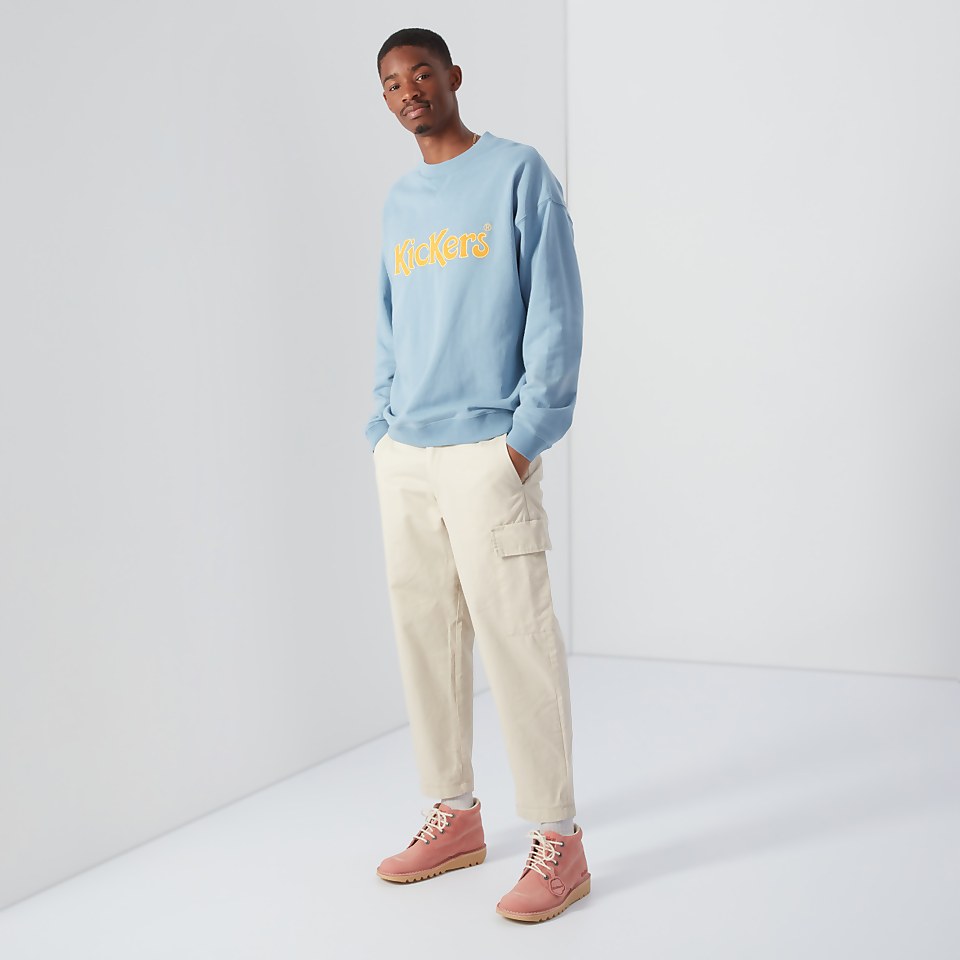 Men's Brushed Back Crew Sweatshirt Blue