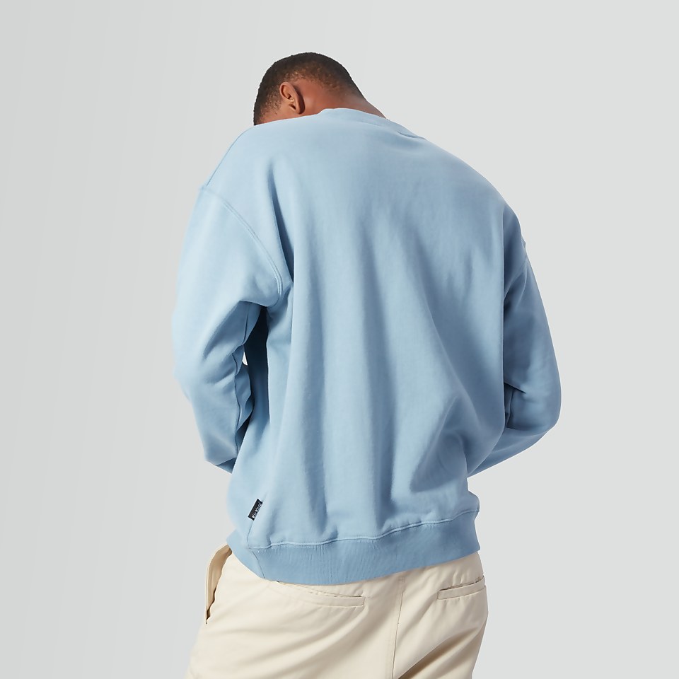 Men's Brushed Back Crew Sweatshirt Blue