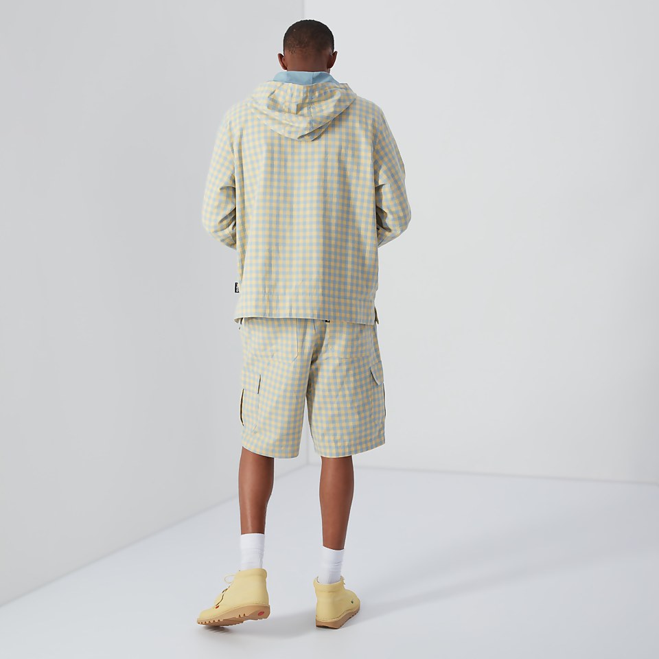 Men's Gingham Combat Shorts Yellow