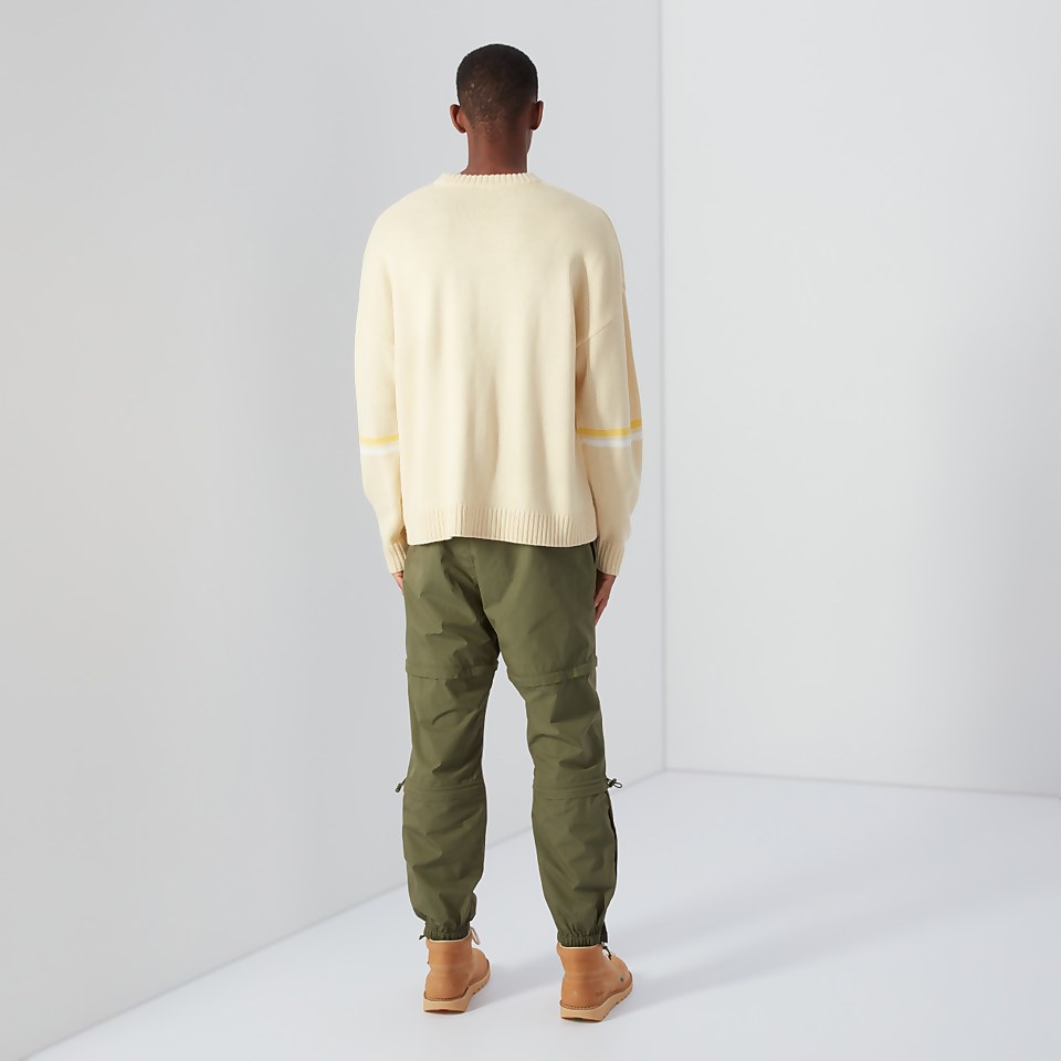 Men's Crew Oversized Knit Jumper Yellow