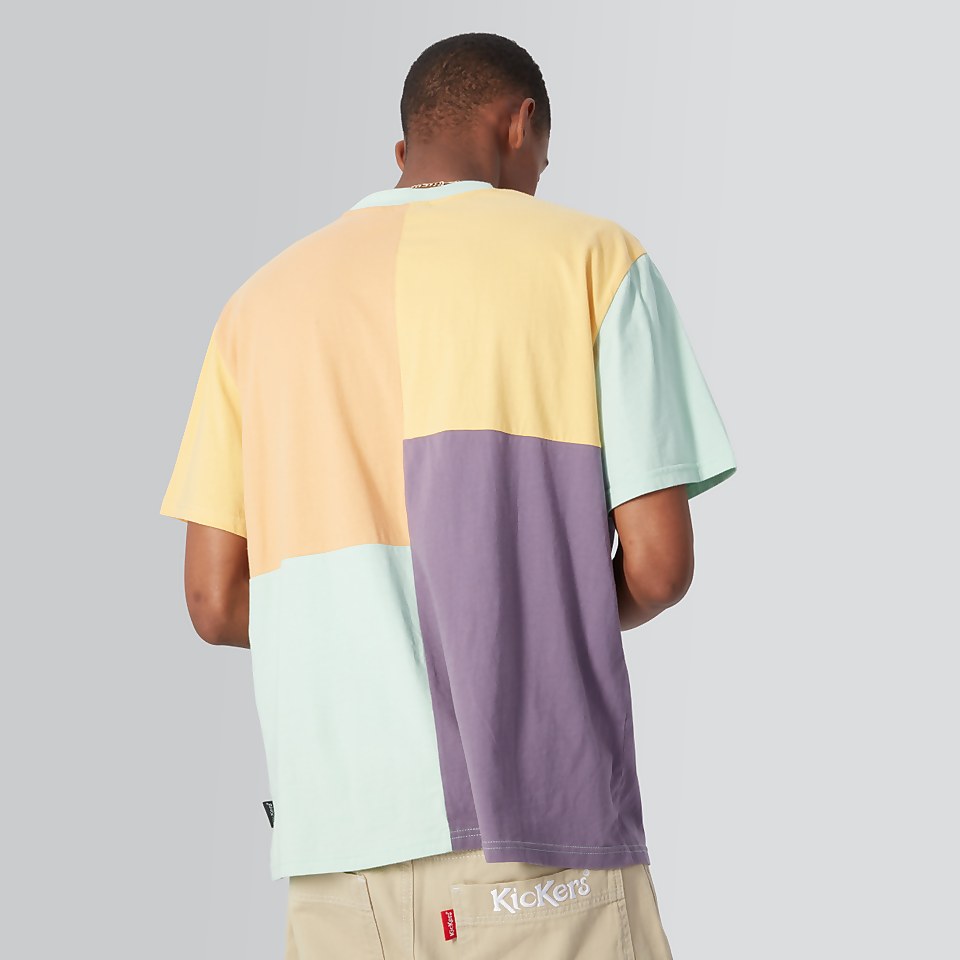 Men's Short Sleeved Patchwork T-shirt Multi