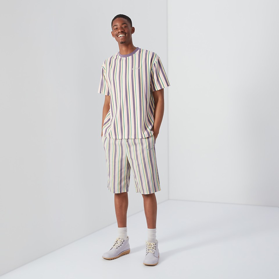 Men's Short Sleeved Striped T-shirt Multi