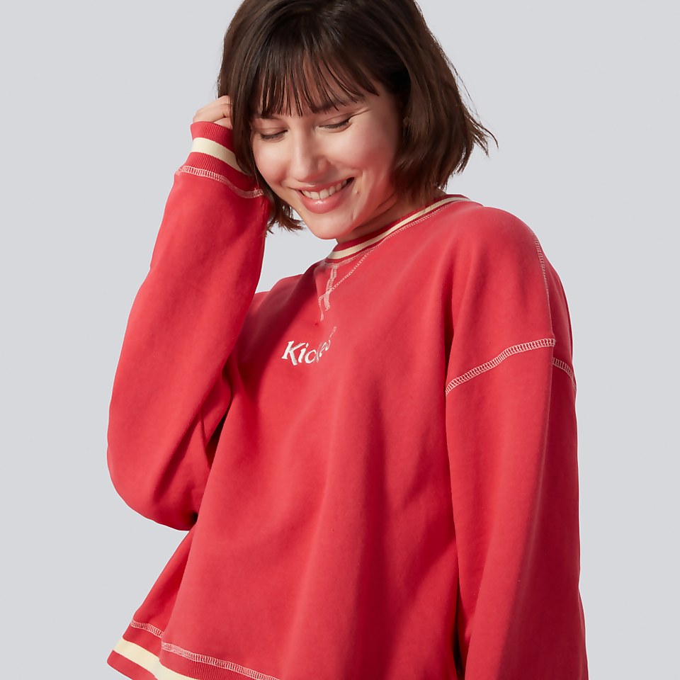 Women's Brushed Back Sweatshirt Pink