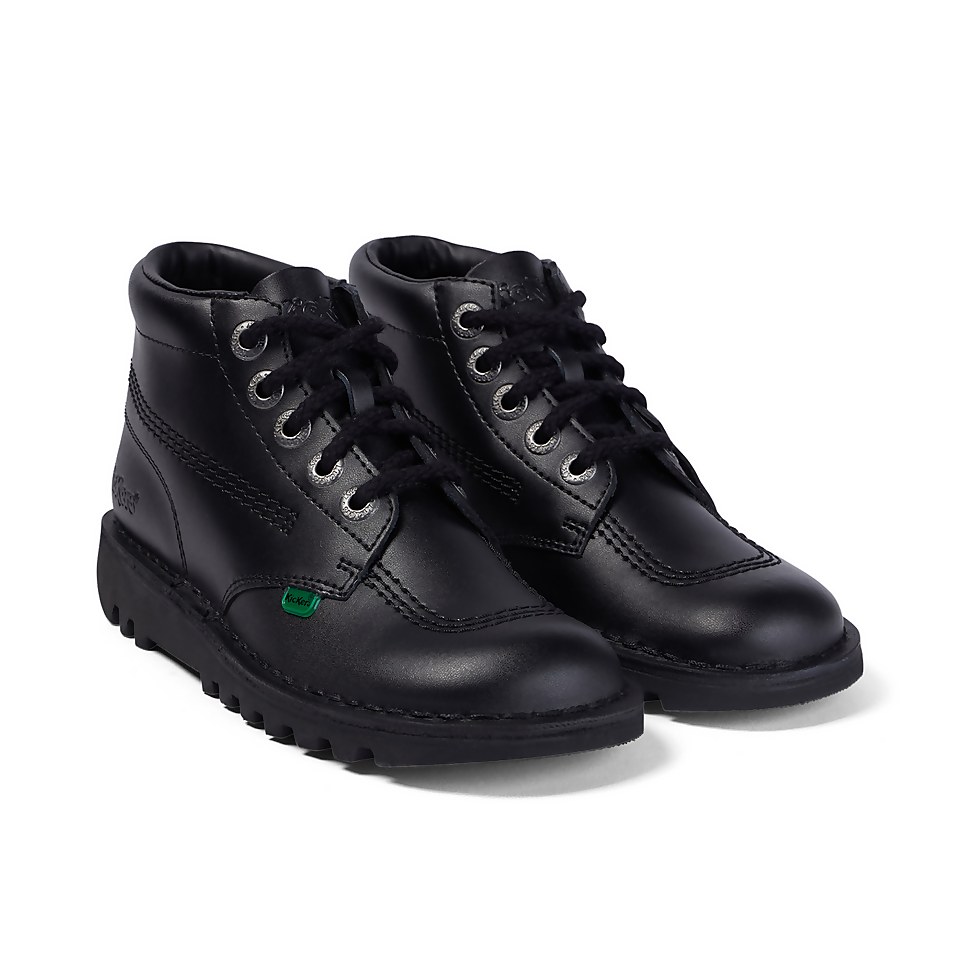 Adult Womens Kick Hi Leather Black