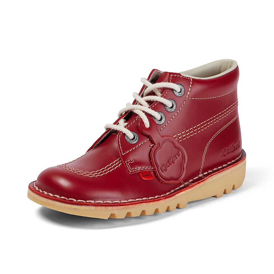 Adult Womens Kick Hi Leather Red