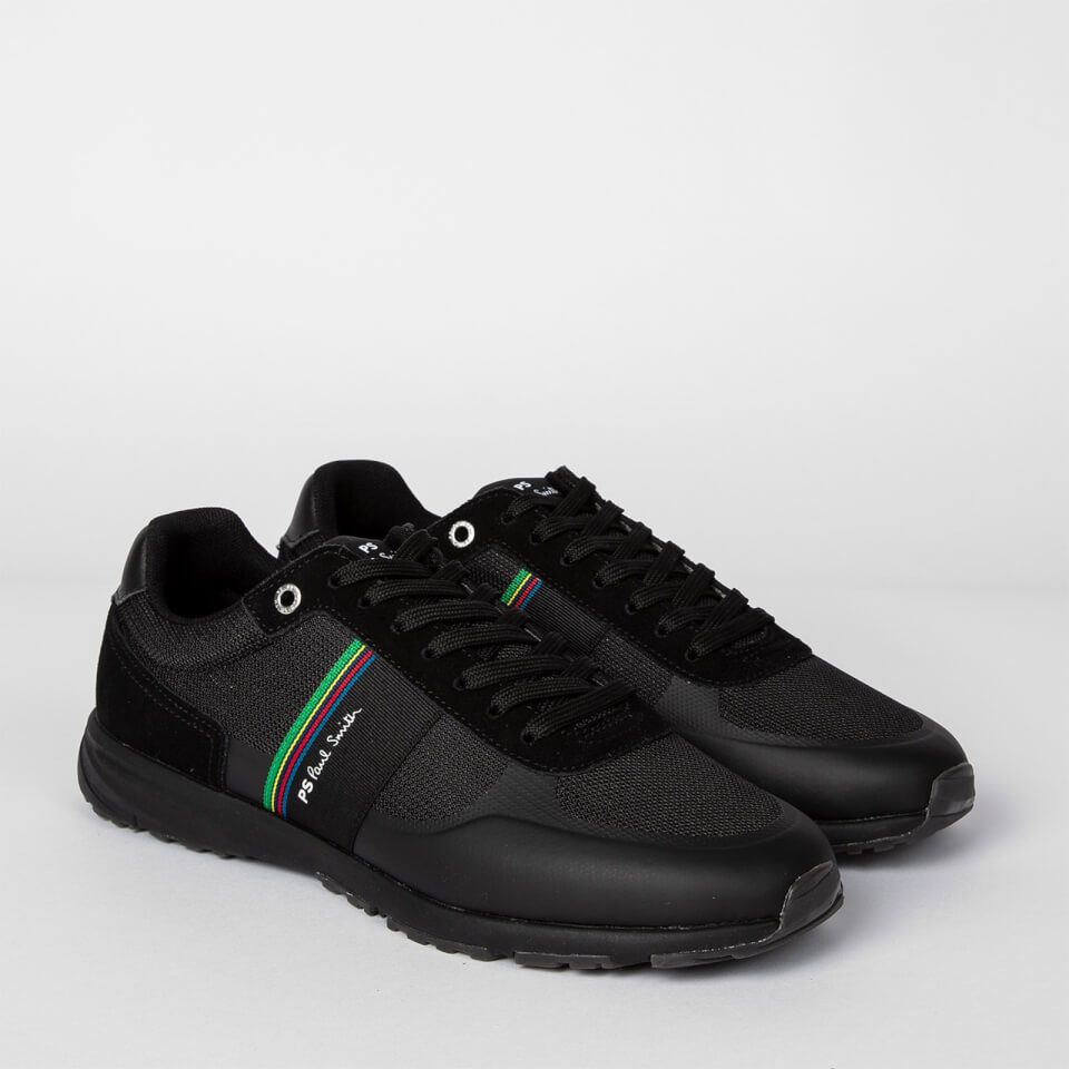 PS Paul Smith Men's Huey Running Style Trainers - Black/Black