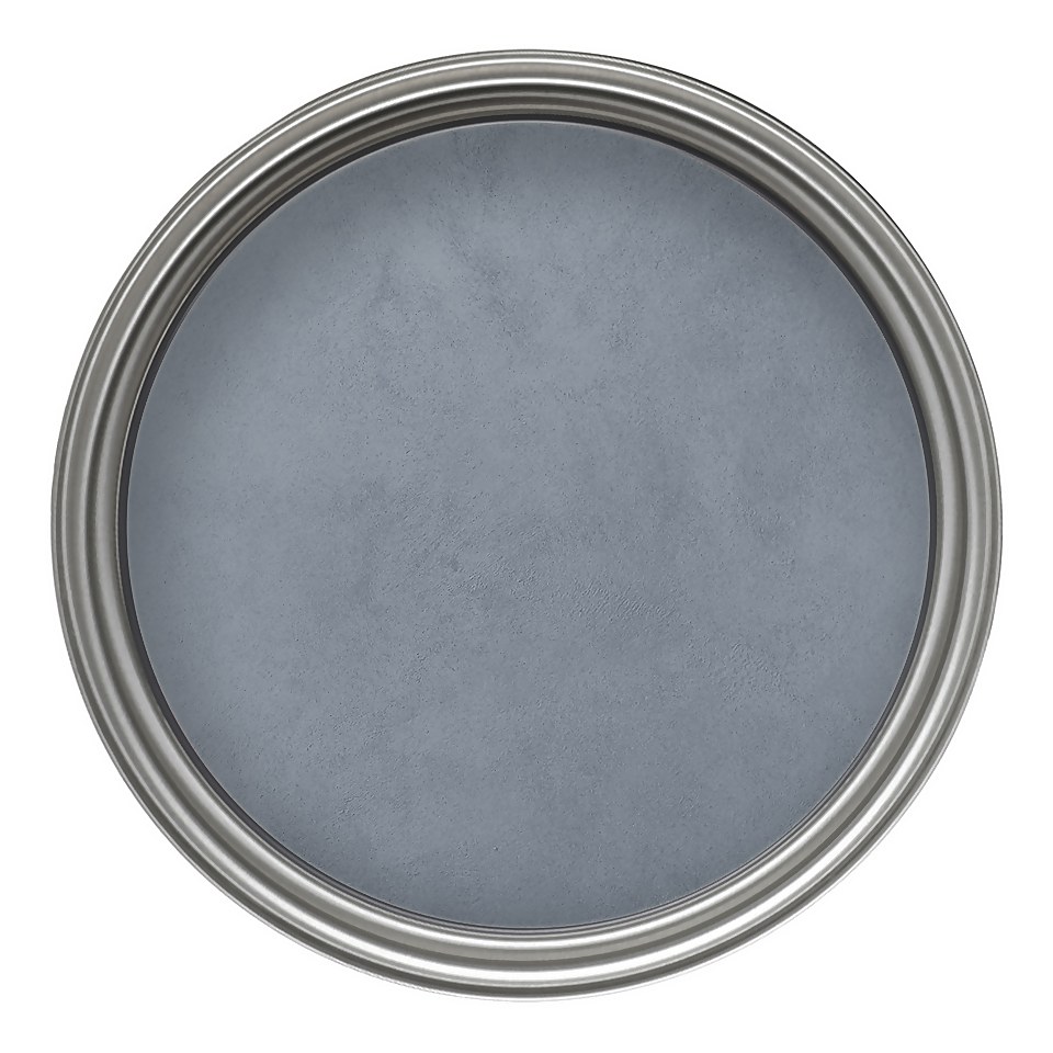 CRAFTED by Crown Suede Textured Matt Emulsion Interior Wall Paint Mid Grey - 2.5L