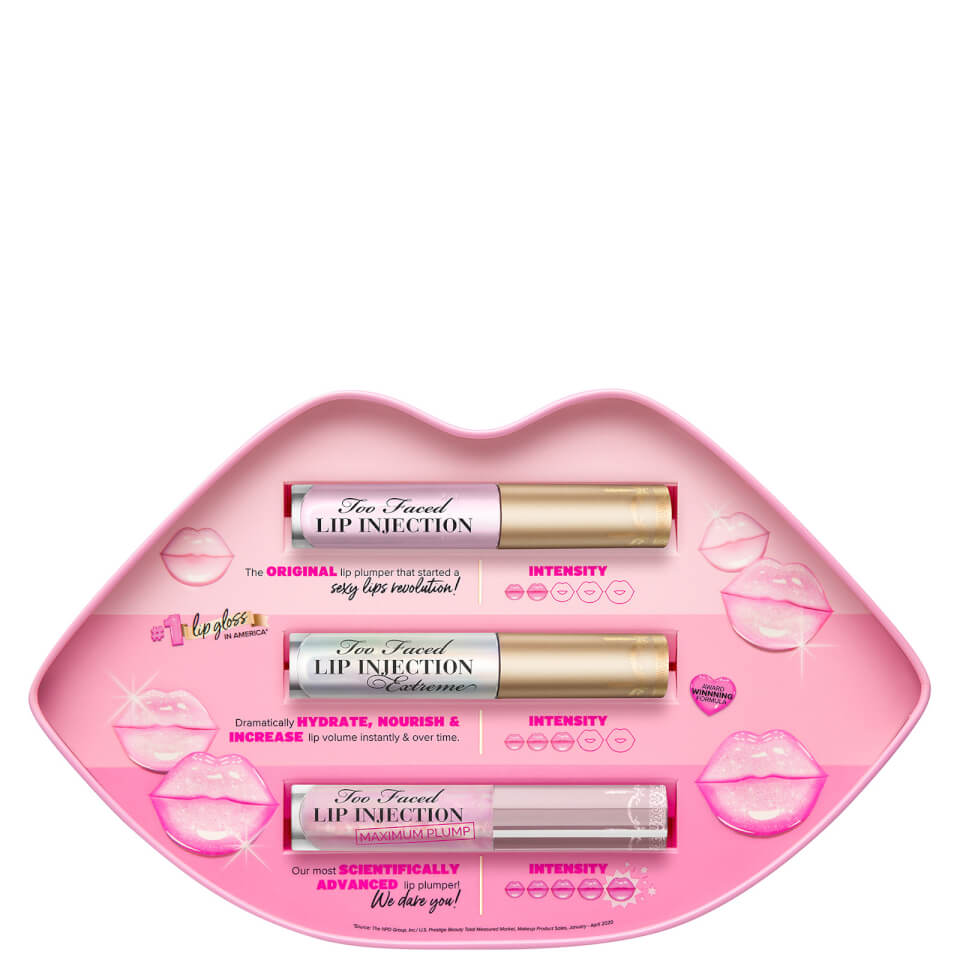 Too Faced Limited Edition Lip Injection Plump Challenge Lip Plumper Set