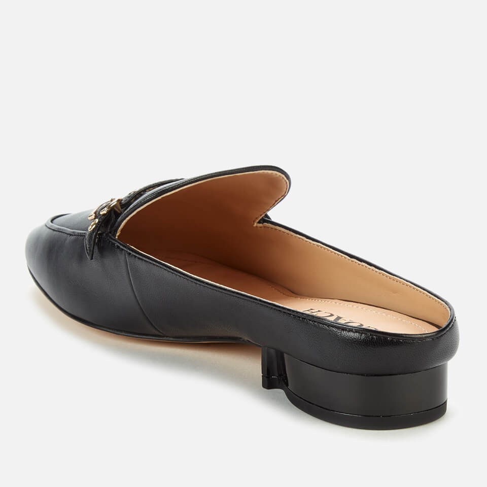 Coach Women's Irene Leather Mule Loafers - Black | FREE UK Delivery ...