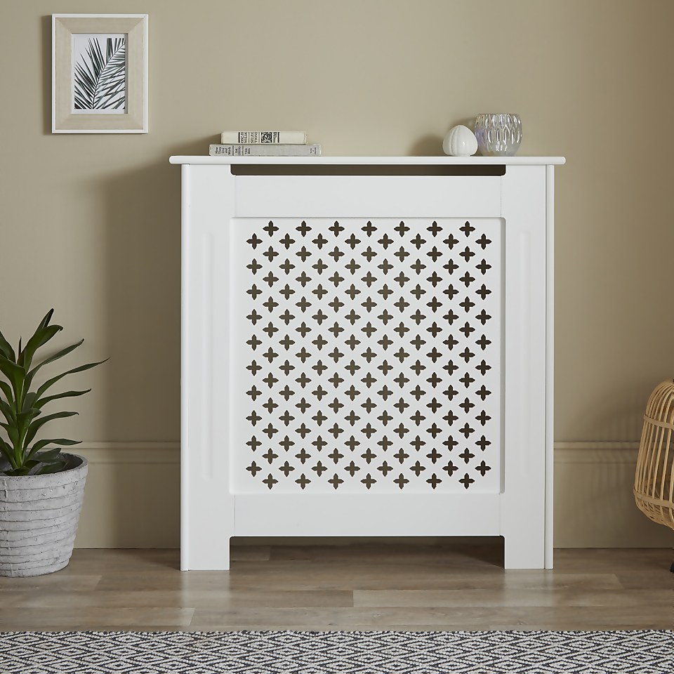 Lloyd Pascal Radiator Cover with Classic Style in White - Mini